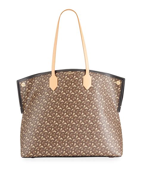 burberry large monogram e-canvas society tote|Women’s Designer Tote Bags .